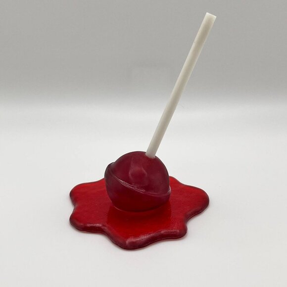 Red Lollipop Pop Sculpture - Picture 3 of 6